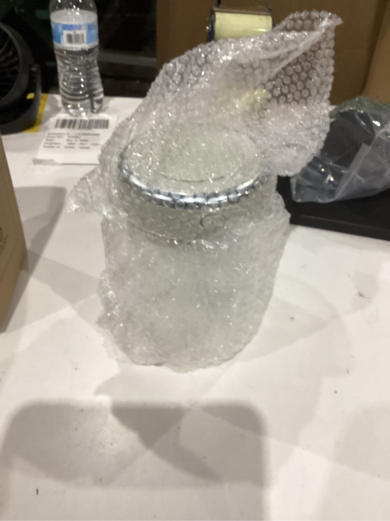 Condition photo showing Good Condition for Coffee Bean Storage Container with One-way Valve Airtight Lid Date Tracker for Coffee and More Food Fresh and Storage, Clear Borosilicate Glass Coffee Canister(1.2 Qt - 13.1 OZ)