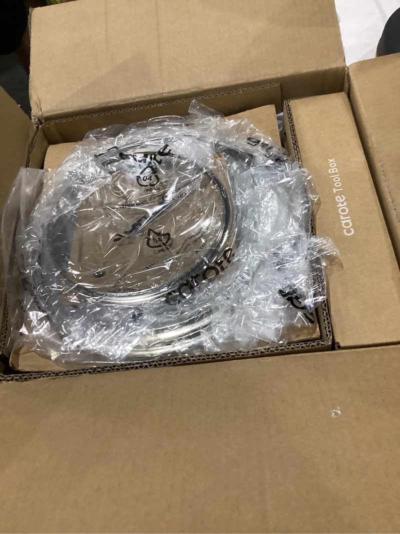 Condition photo showing Good Condition for carote 14 pcs pots and pans set nonstick,cookware set kitchen cooking set with utensil and pan protectors mothers day cream white 14 piece