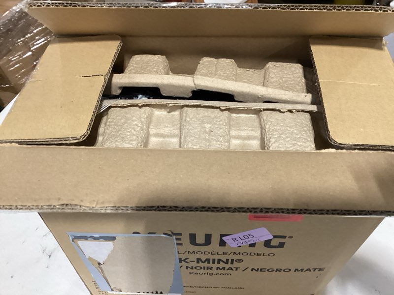 Condition photo showing New/Like New for keurig k-mini single serve k-cup pod coffee maker, 6 to 12oz brew size, with cord storage, perfect for small spaces, black