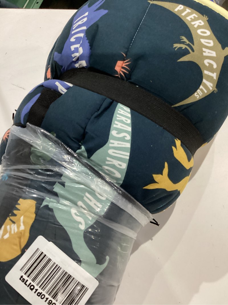 Condition photo showing As Is for primlect thickened toddler nap mat with removable pillow and minky blanket, extra large 55''x35'' sleeping bag, washable, roll up, perfect for daycare, preschool, kindergarten, boys and girls dinosaur dinosaur upgraded