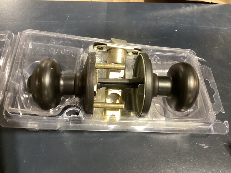 Condition photo showing Good Condition for kwikset cove bed/bath knob in venetian bronze