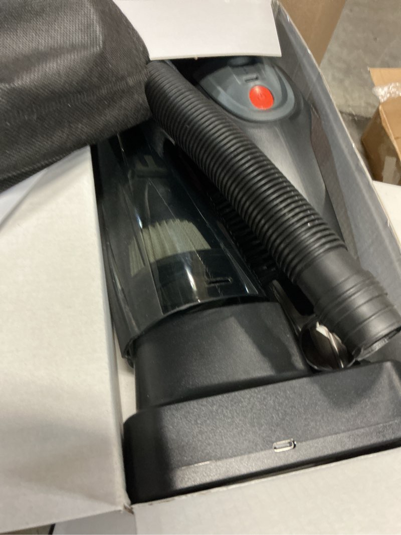 Condition photo showing Good Condition for Handheld Vacuum Cordless 25000PA Powerful Suction, Portable Car Vacuum, 3 in 1 Hand Held Vacuum Rechargeable 8000mAh with LED Light, HEPA Filter, Home, Car Seats, Office, Pet Hair, Dust Buster Orange+black