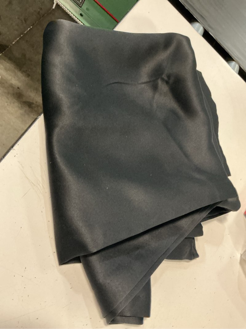 Condition photo showing Good Condition for lemomo blackout curtains 50 x 82 inches long black curtains set of 2 panels thermal insulated room darkening curtains for bedroom