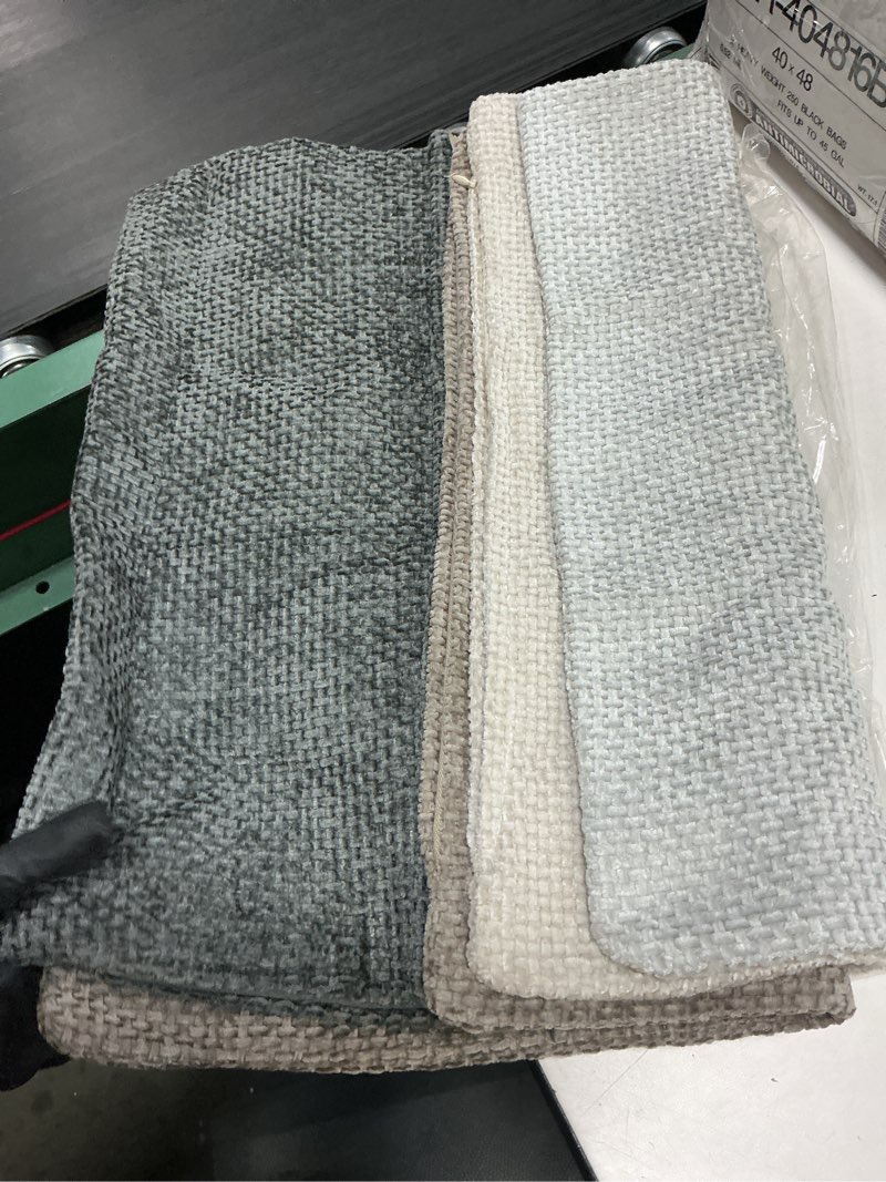 Condition photo showing Good Condition for miulee pack of 4 couch throw pillow covers 18x18 inch neutral soft decorative chenille pillow covers farmhouse boho cushion covers for mid century modern spring home decor sofa bedroom living room 18" x 18" (pack of 4) neutral