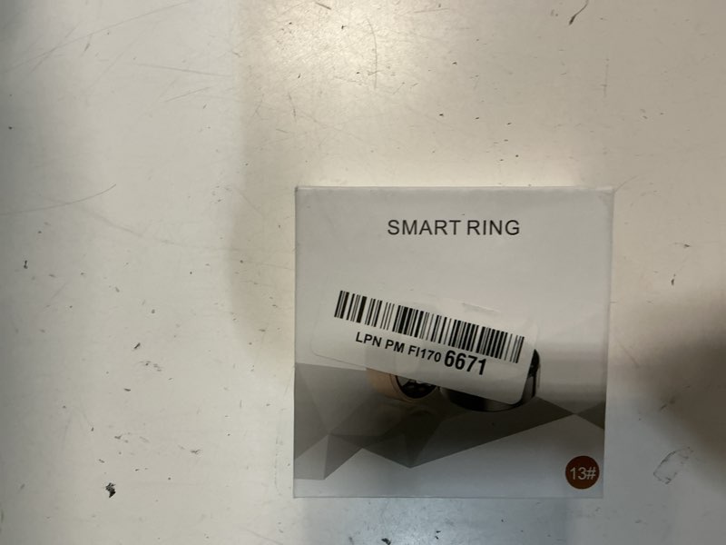 Condition photo showing New/Like New for smart ring for women men fitness ring with heart rate, blood oxygen, sleep tracker, step tracker, ip68 waterproof health ring for ios & android,no subscription fee (gold, 6#)