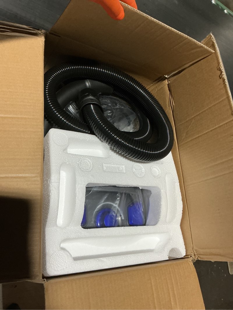 Condition photo showing Good Condition for canister vacuum cleaner, 40kpa 1600w cyclon power bagless canister vacuum cleaners for home, 3.7qt large dust cup, lightweight vac for hard floors, carpets, pet hair, blue