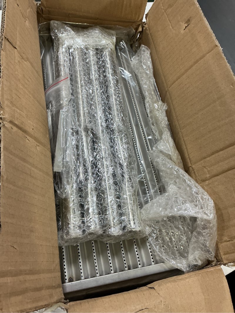 Condition photo showing Good Condition for hiorucet emitter plates grill parts for charbroil commercial 463241413, 463241414, cooking grates, heat shield, burner, ignitor for charbroil commercial tru infrared grill replacement parts 4 burner.