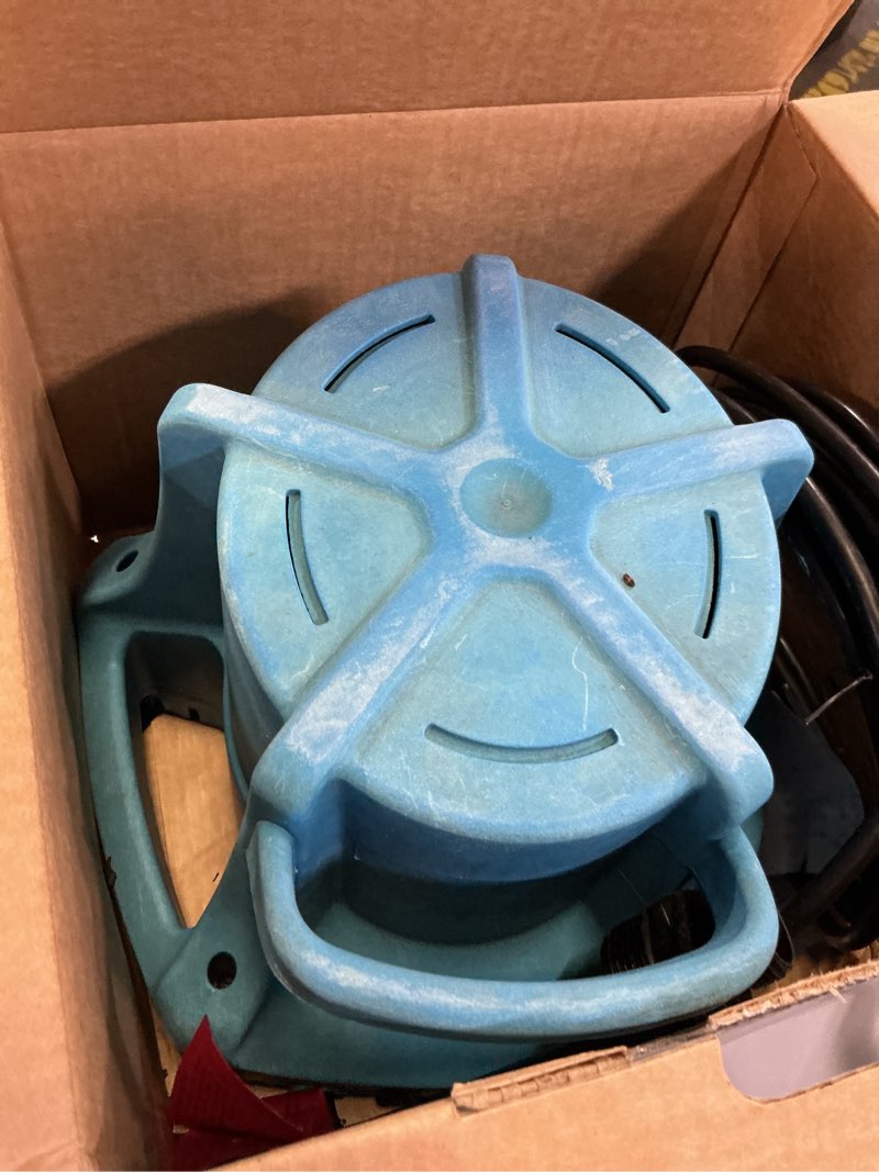 Condition photo showing As Is for little giant apcp-1700 115-volt, 1/3 hp, 1745 gph, automatic, submersible, swimming pool cover pump with 25-ft. cord, light blue, 577301