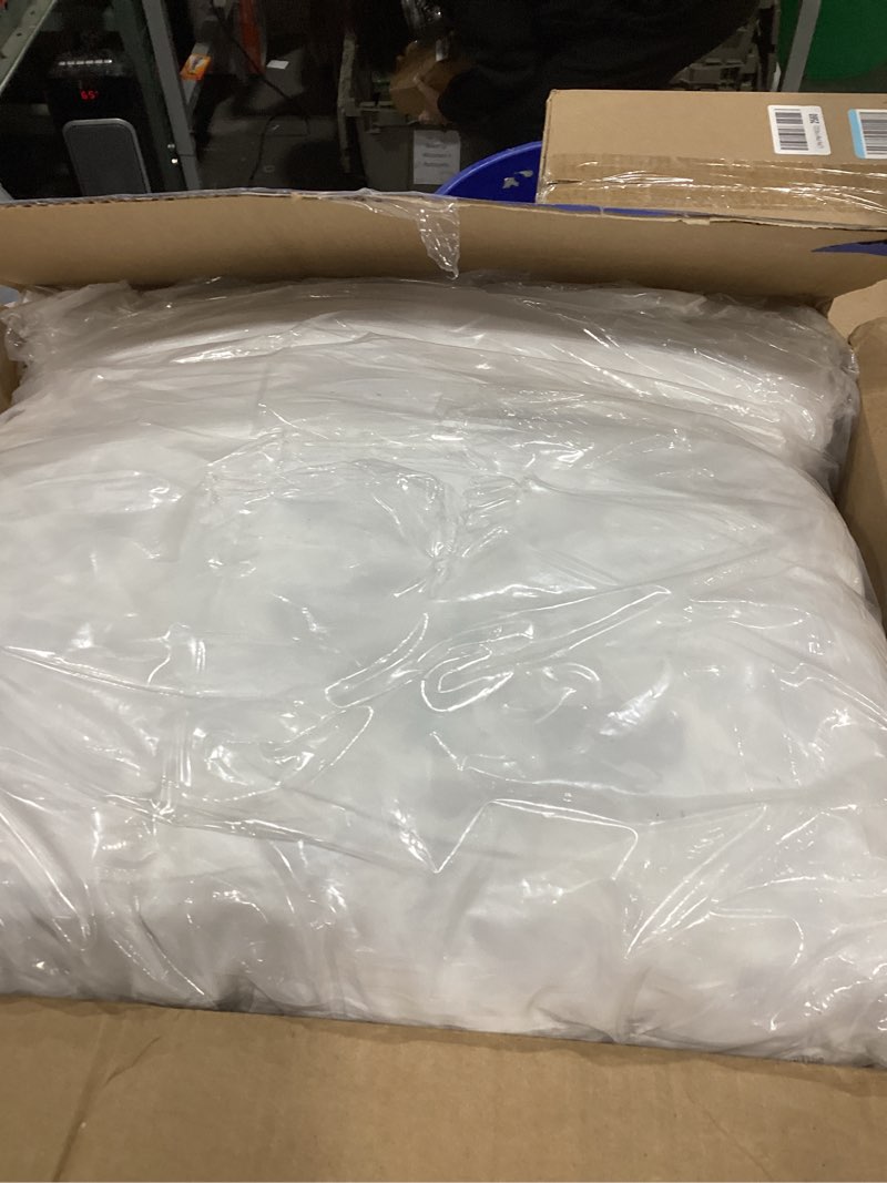 Condition photo showing Good Condition for Feather Throw Pillow Inserts Set of 4, Soft Fluffy Square 18 x 18 Inches Decorative Pillow Insert, Feather and Down Euro Pillows for Bed, Couch and Cushion 18 x 18-Inch 4