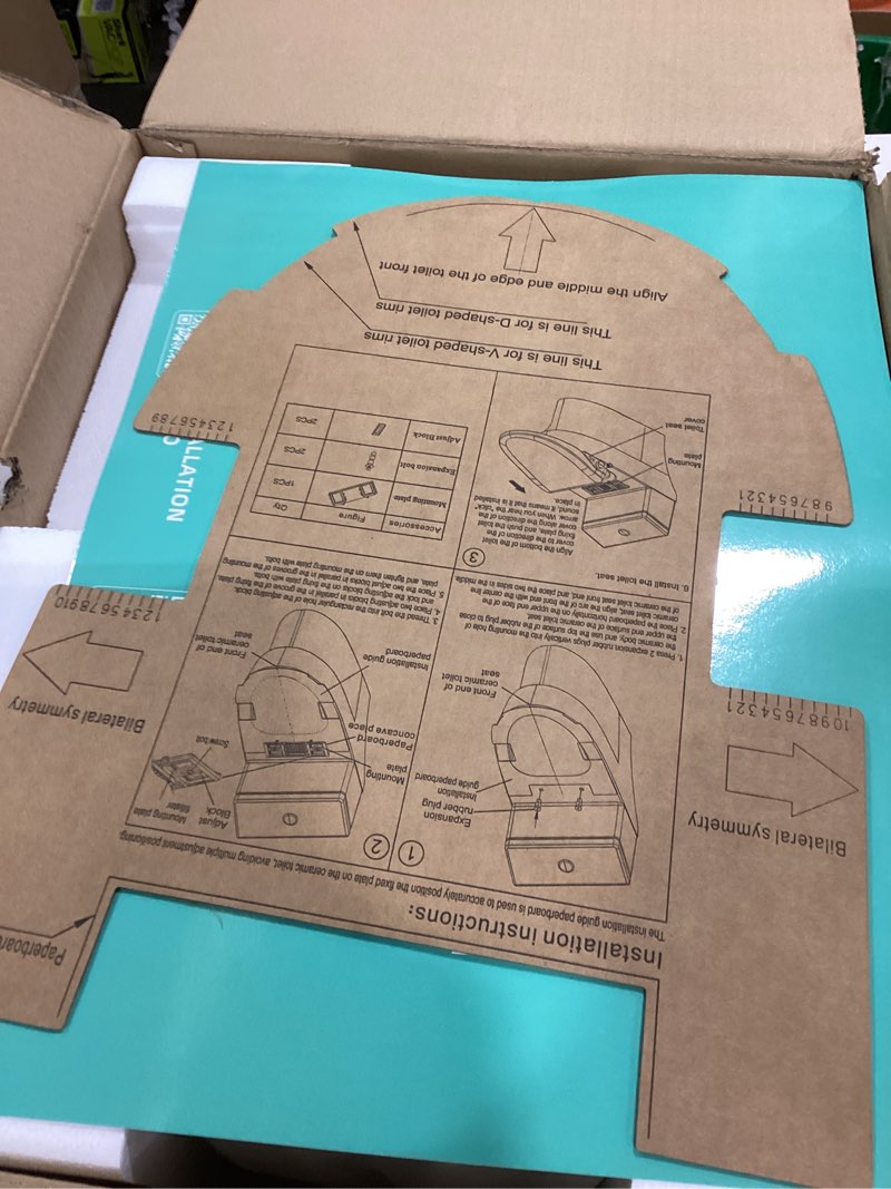 Condition photo showing New/Like New for Tadashi Bidet Toilet Seat Elongated, Heated Toilet Seat, Instant Warm Water & Dryer, Feminine & Rear Wash, Self-Clean Nozzle, Slow Close Lid, Child/ECO/Silent Mode Smart luxury style
