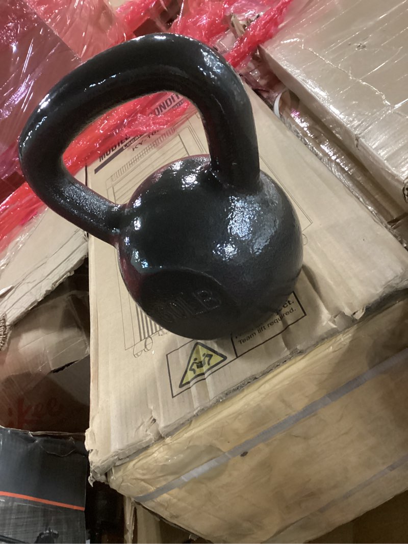 Condition photo showing New/Like New for Amazon Basics Cast Iron Kettlebell 60 Pounds