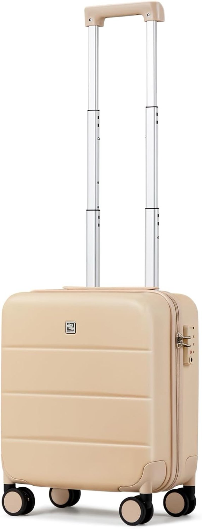 Hanke 16 Inch Underseat Carry On Luggage with Wheels Hard Shell Mini Small Suitcases Carry On Bag for Airline Approved TSA Luggage Lightweight Travel Suitcase(Cuba Sand)