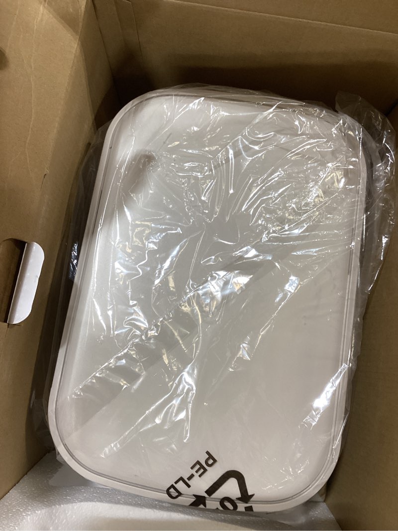Condition photo showing Good Condition for bella 4qt slim air fryer, fits-anywhere™ kitchenware, evergood™ ceramic nonstick coating, adjustable temperature, 6 preset cooking options, 60 min auto shutoff w audible tone, 3.3lb capacity, oatmilk 4 qt oatmilk