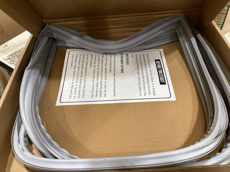 Condition photo showing Good Condition for upgraded w10830046 refrigerator door gasket compatible with kitchenaid jenn air whirlpool w10163997 refrigerator door seal replacement for kenmore w10443241 door gasket seal