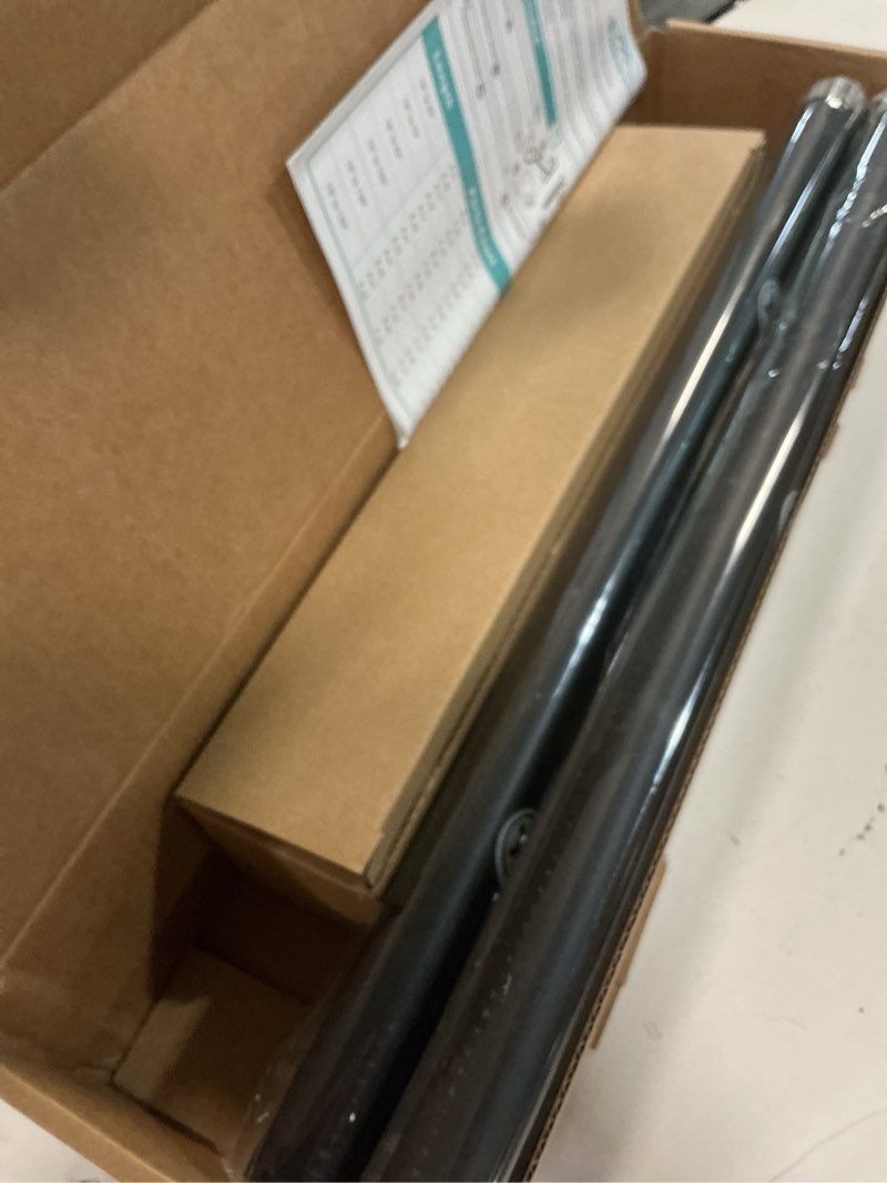 Condition photo showing New/Like New for zeerobee curtain rods for windows 48 to 84, 1 inch adjustable heavy duty black curtain rod, outdoor indoor room divider modern drapery pole, 48-86" 32"-86" black