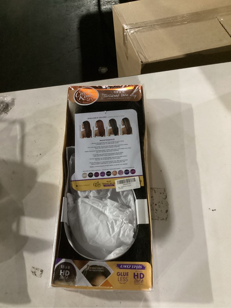  sensationnel curls kinksandco kinkyedges wig - kinky body wave 18 inch 13x6 lace frontal natural kinkytexture edged hairline for natural 3c to 4c hair textures