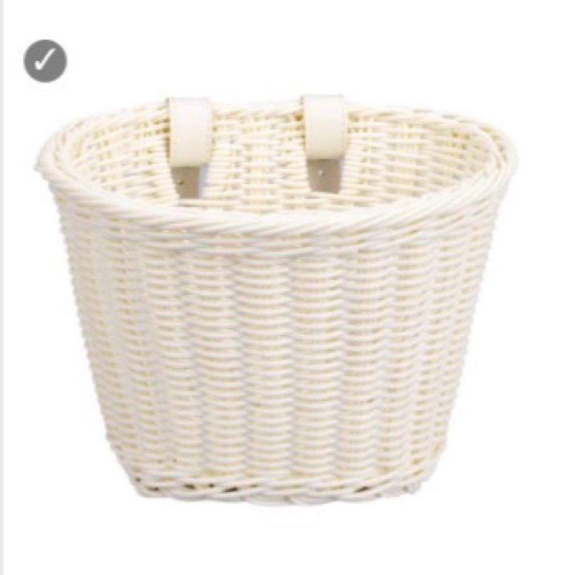 Bicycle Basket for 12 14 16 18 Inch Girls Bike, Front Handlebar Storage Basket for Girls, Water Resi