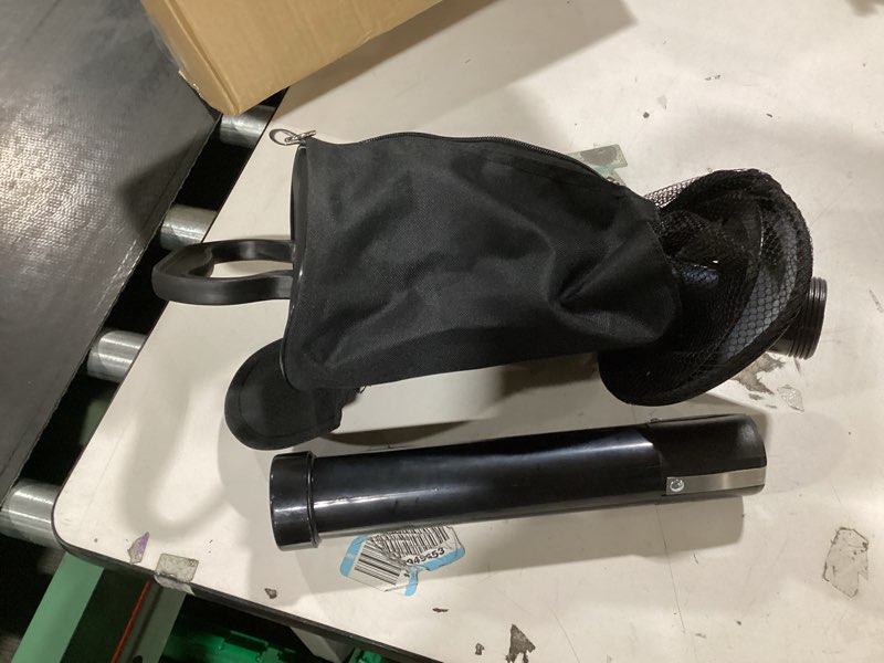 Condition photo showing As Is for how true golf ball retriever, portable shag bag golf ball pick up with removable plastic tube, pocket shagger storage black 1