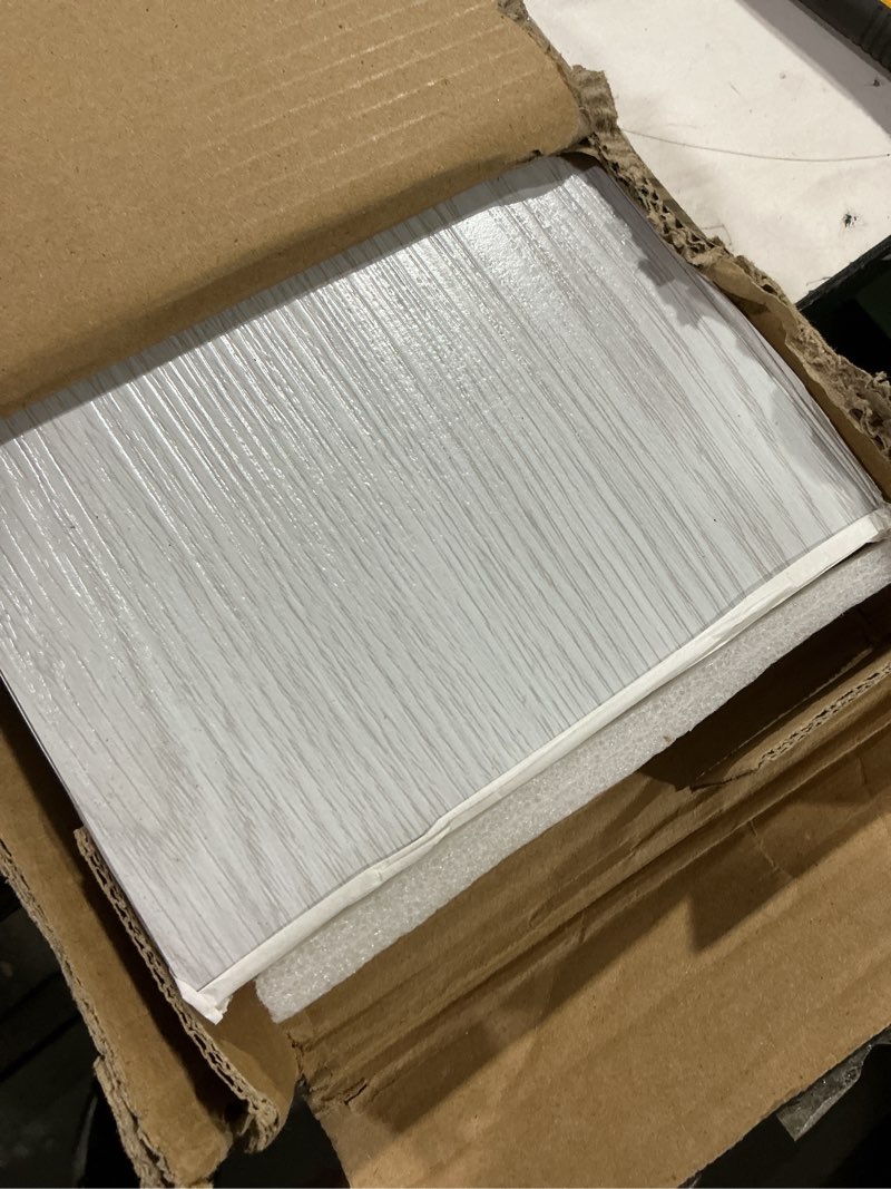 Condition photo showing Good Condition for art3d peel and stick floor tile vinyl wood plank 36-pack 54 sq.ft, white-ash, rigid surface hard core easy diy self-adhesive flooring 36 x 6 x 0.1 inches white-ash 36