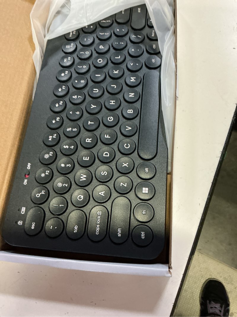 Condition photo showing Good Condition for onn mini compact wireless office keyboard usb receiver, 78 keys, grey