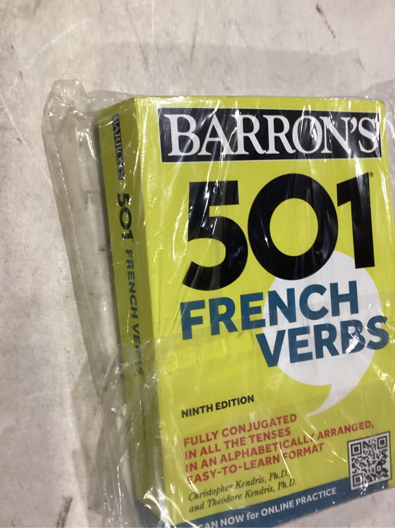 Condition photo showing Good Condition for 501 french verbs, ninth edition (barron's 501 verbs)