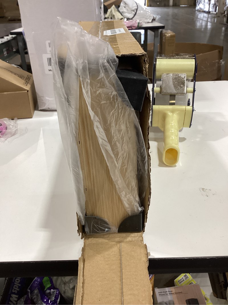 Condition photo showing New/Like New for MSJGA Magnetic Plastic Wrap Dispenser with Cutter, 3 in 1 Refrigerator Bamboo Organizer for Tin Foil, Baking Paper, Wax Paper Holder Kitchen Storage Box Compatible