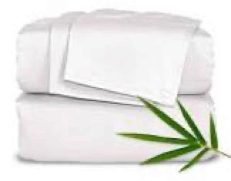 quince bamboo sheet set, king, white