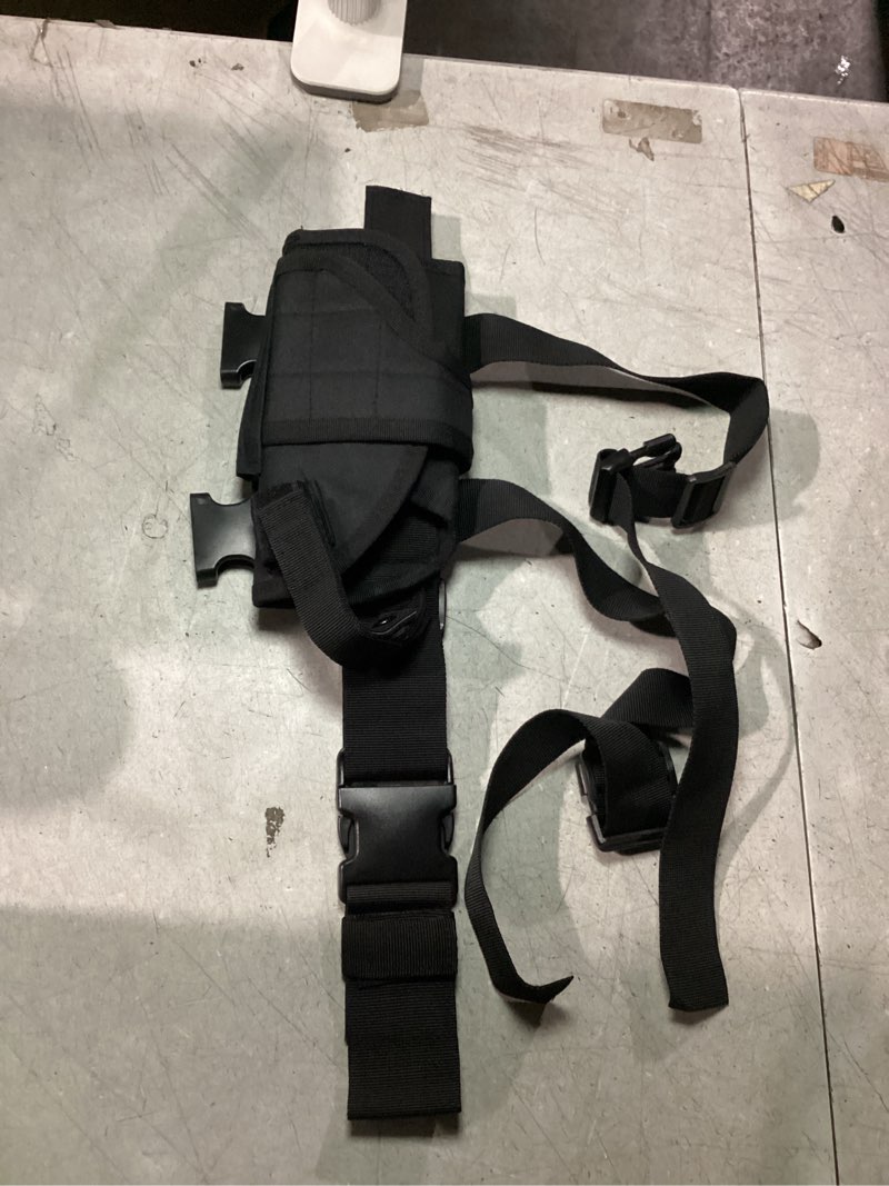 Condition photo showing Good Condition for Nehostertfy Drop Leg Holster, Right Handed Tactical Thigh Pistol Gun Holster Leg Harness B-black