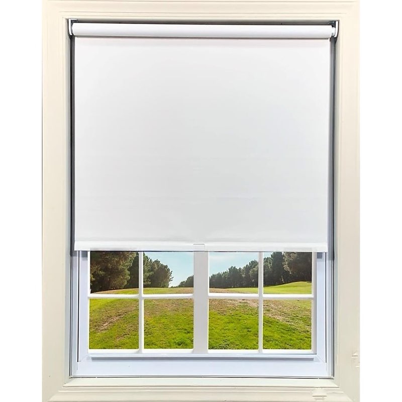 60” white roller shade 
