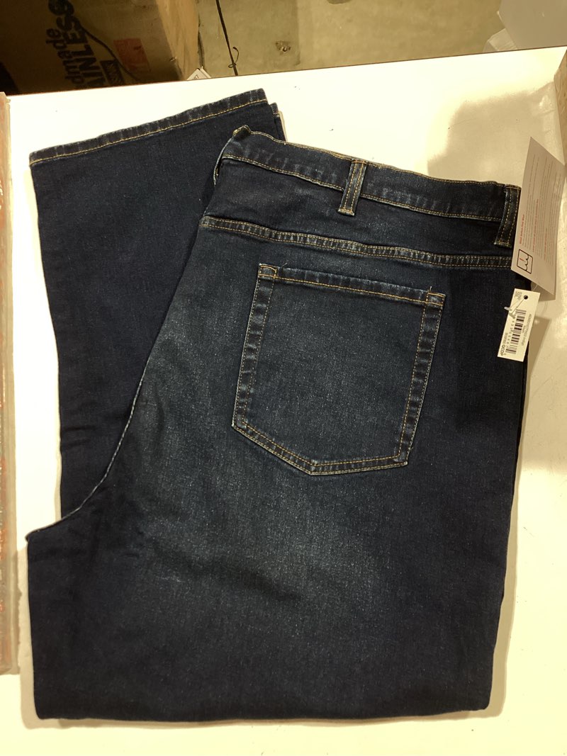Condition photo showing Good Condition for amazon essentials men's relaxed-fit stretch jean (available in big & tall) - discontinued colors 50w x 34l rinsed