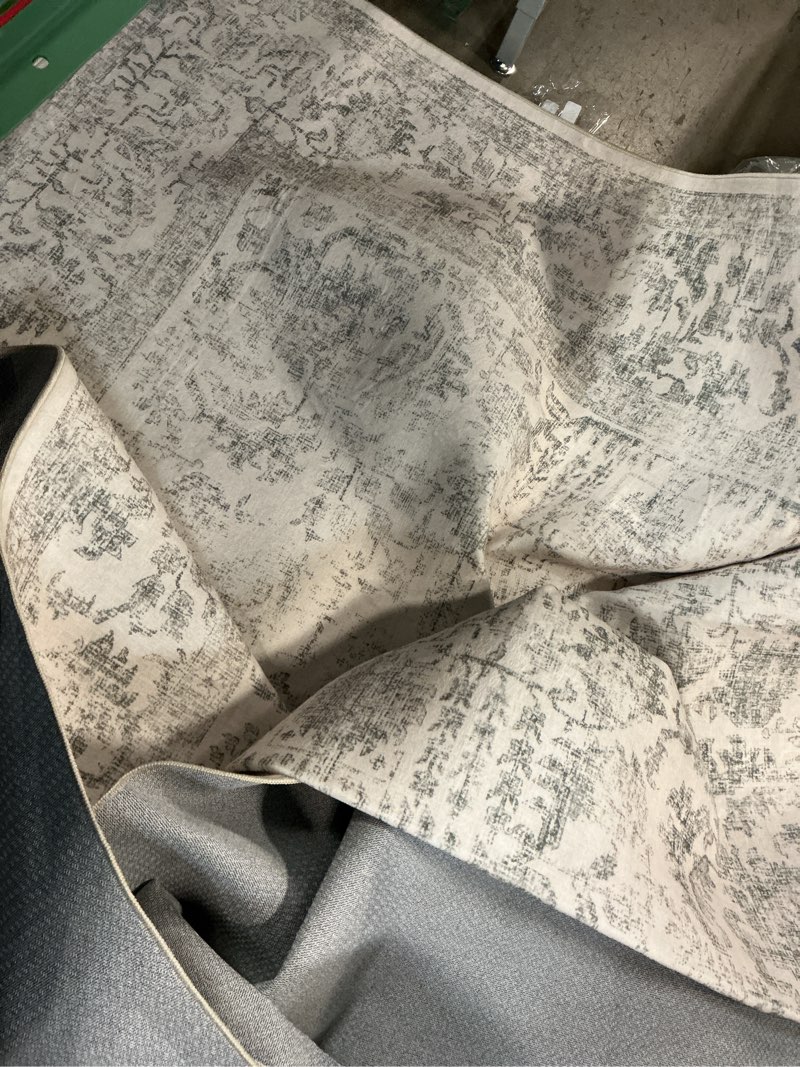 Condition photo showing Good Condition for purecozy 8x10 area rug gray washable living room vintage carpet bedroom large non slip neutral oriental soft low pile soft thin dining room office accent throw rug