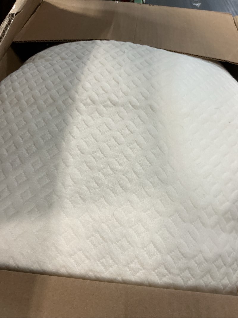 Condition photo showing As Is for cosy house collection luxury rayon derived from bamboo shredded memory foam pillow - adjustable & removable fill - cool & breathable cover with zipper for side, back, & stomach sleepers (king) white king (pack of 1)