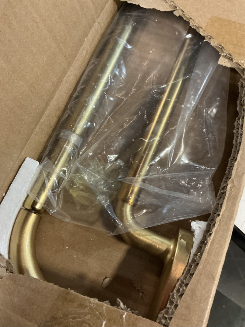 Condition photo showing Good Condition for Double Curtain Rods Warm Gold,Room Darkening Drapery Rod for 48-84 Inches,Adjustable 3/4 Inches Front and 5/8 Inches Back Quality Metal Rod for Window,Wrap Around Design 48-84" Warm Gold