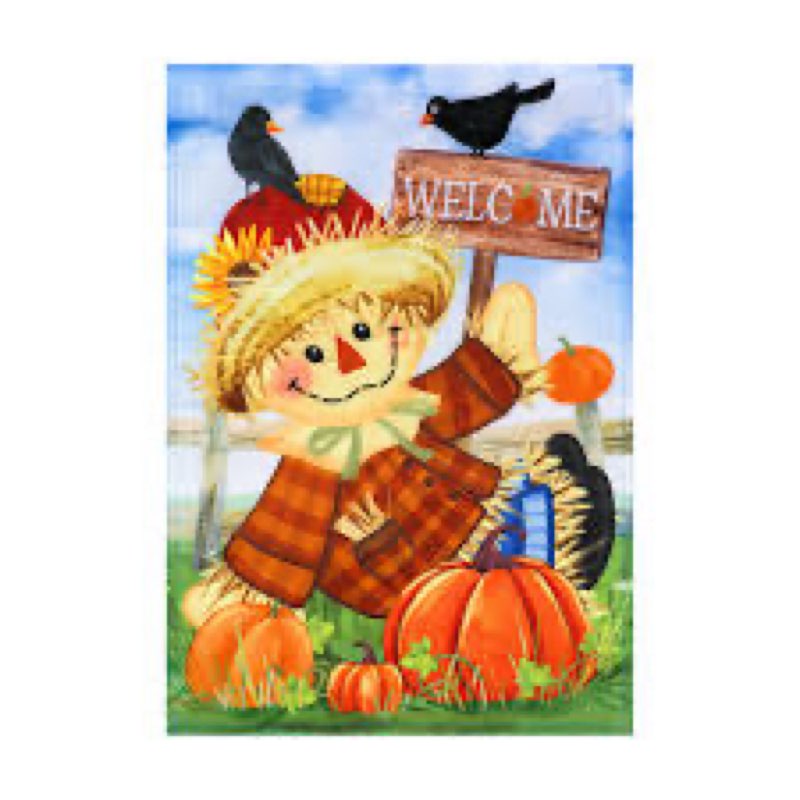 Style Selections Fall Embroidered Garden flag