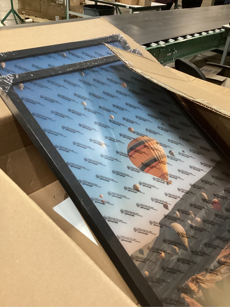 QOTIB 16x24 Picture Frame Black for Wall Mounting Set of 3, Horizontal and Vertical Formats for Wall