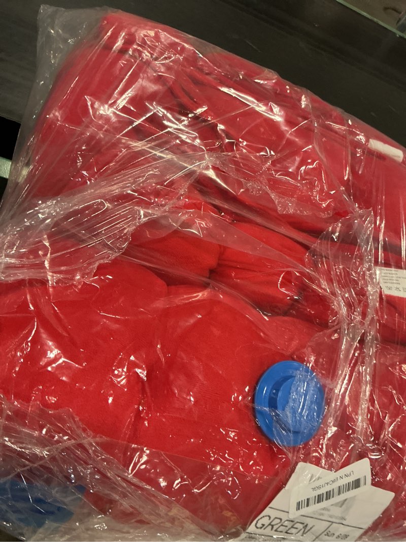 Condition photo showing Good Condition for elfjoy 4 pack chair cushions for dining chairs chair pads cushion for kitchen office tufted square seat cushion with ties (16" red velvet) bright red
