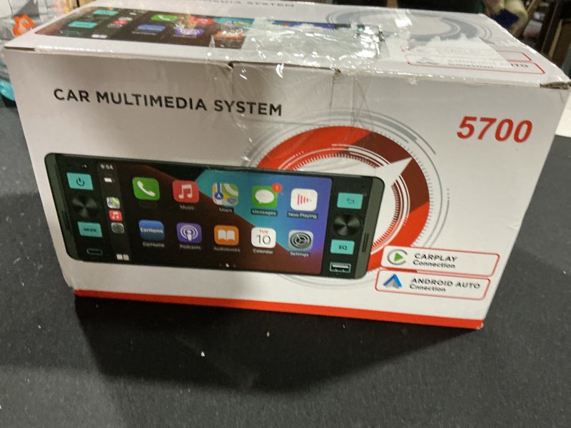 Condition photo showing New/Like New for Single Din Radio Car Stereo with Wireless Apple CarPlay,Single Din Touchscreen Radio,Car Radio Bluet