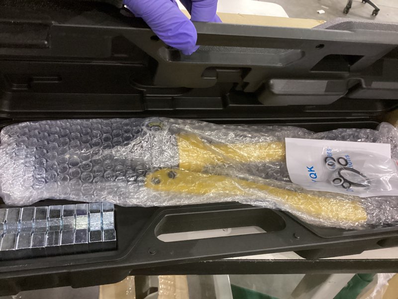 Thomletha 1Pcs 16 Ton Steel Hydraulic Wire and Cable Lug Terminal Crimper Crimping Tool with 11 Dies