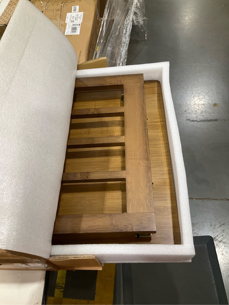 Condition photo showing Good Condition for 31.5" japanese folding tea table, bamboo chabudai low table for floor sitting, foldable tatami coffee table no assembly required, portable for small spaces living room zen meditation balcony (brown) walnut