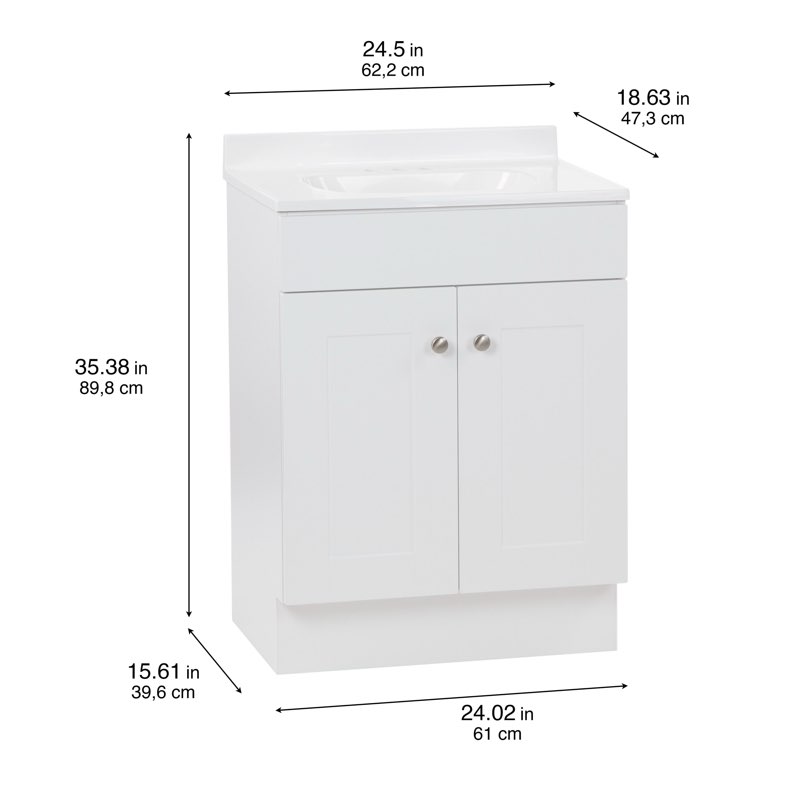 Project Source 24.5-in Bathroom Vanity