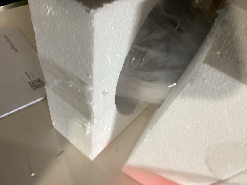 Condition photo showing New/Like New for Nathan James Millie Plug-in Wall Sconce, Wall Mounted Bedside Reading Lamp with Cotton Shade and Brass Back Plate Brass/White Set of 1