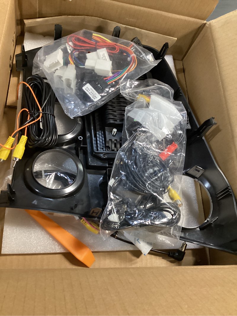 Condition photo showing Good Condition for [4+64g] upgrade car stereo for toyota matrix 2009-2014: 9 inch ips touchscreen android radio - wireless carplay & android auto, 5g/wifi, custom homepage, multiple ui, dsp/eq, swc + ahd backup camera [dsp] 4 core 4+64g with bt 5.0