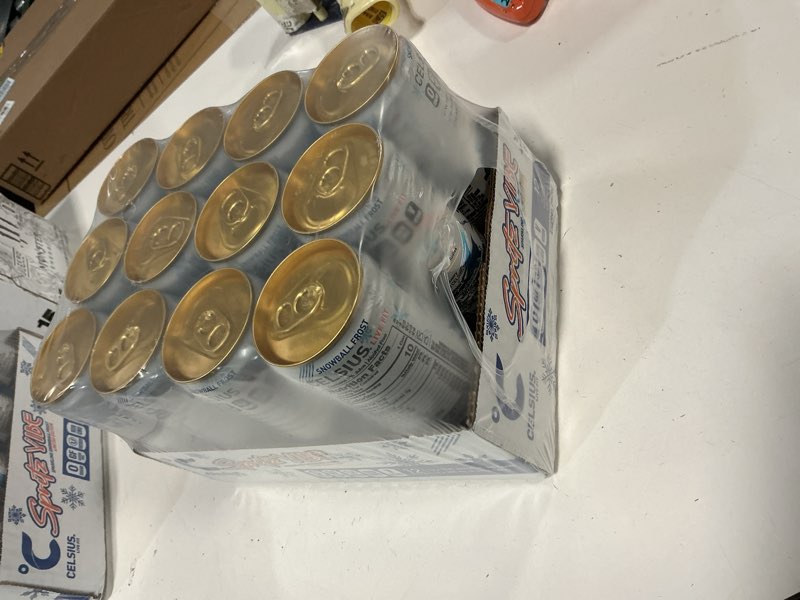 Condition photo showing New/Like New for (EXP 11/26)CELSIUS Sparkling Spritz Vibe Limited Edition, Sugar Free Energy Drink, 12 Fl Oz (Pack of 12)