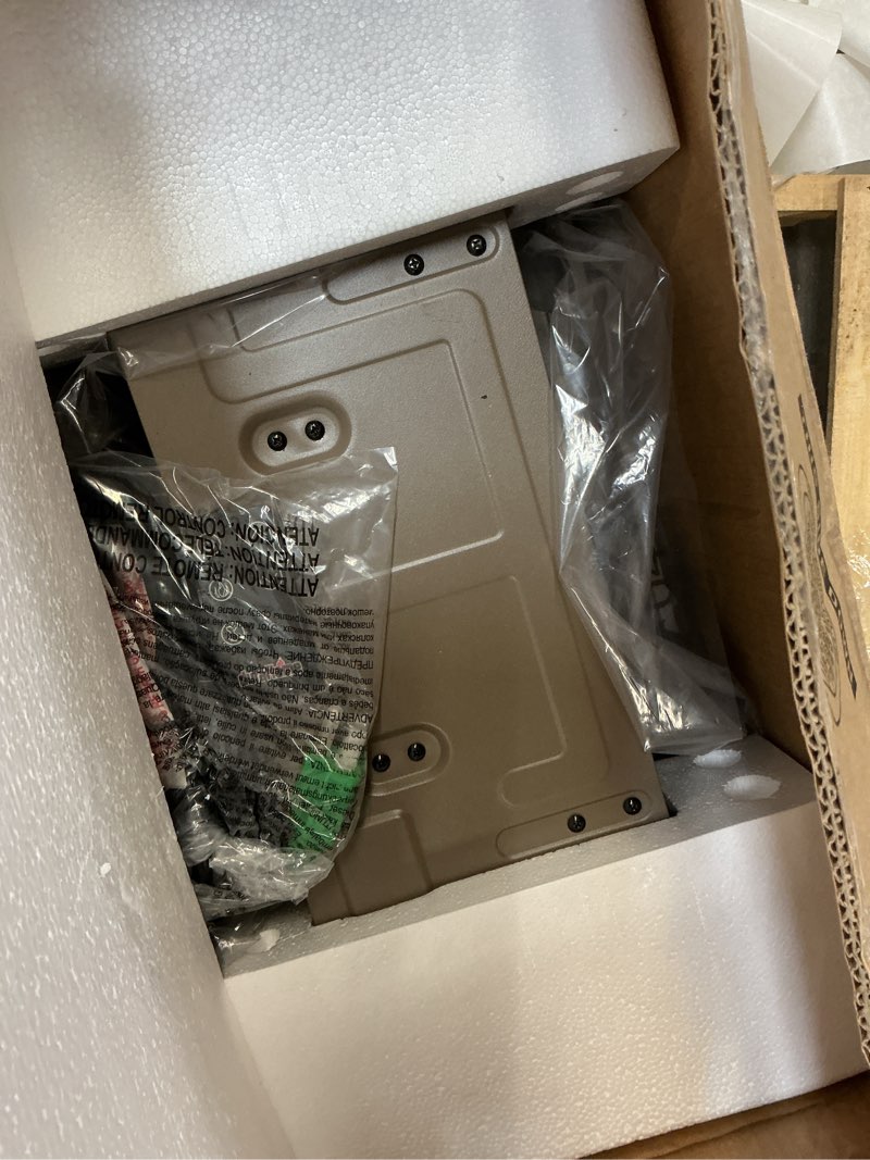 Condition photo showing As Is for duraflame Infrared Quartz Electric Stove Heater - DFI-591-22 - Taupe