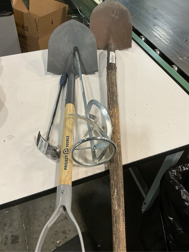assorted small tools, screws, latches, and home repair accessories