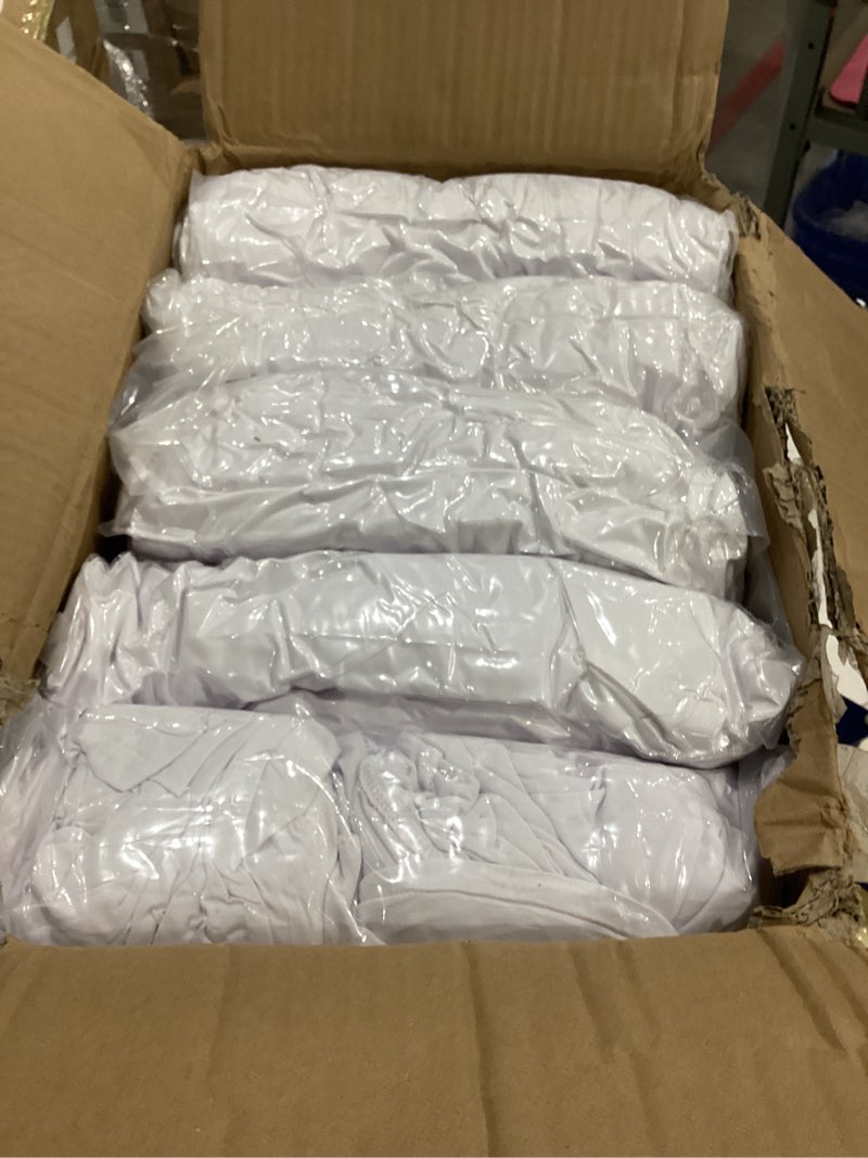 Condition photo showing Good Condition for trlyc spandex folding chair covers 100 pcs universal fitted dining chair cover stretchy slipcovers for wedding party banquet flat-front chairs covers (white) 100 pcs white-for folding chair