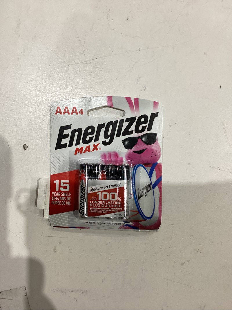 Condition photo showing New/Like New for energizer ultimate lithium aa batteries (4 pack), 1.5v lithium double a batteries aa 4 count (pack of 1)