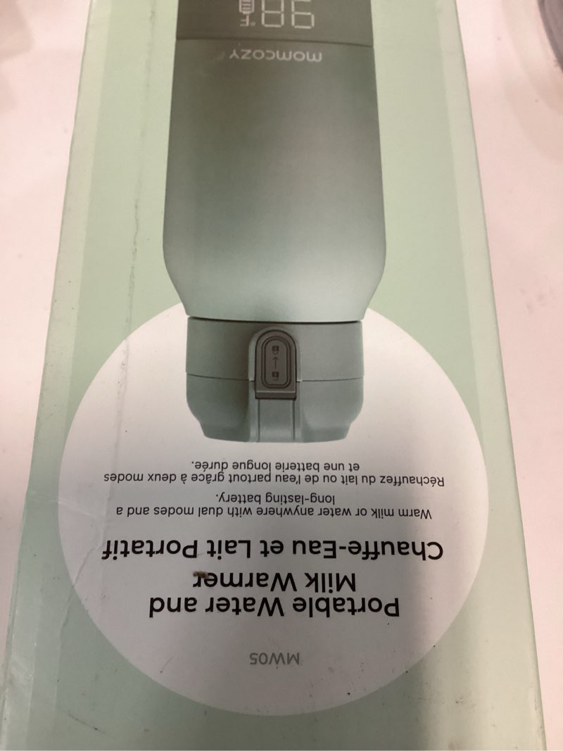 Condition photo showing New/Like New for momcozy portable milk warmer for travel – dual heating modes for breast milk & water, portable bottle warmer with fast heating & long battery life, 17 ounces large capacity to meet your all-day needs