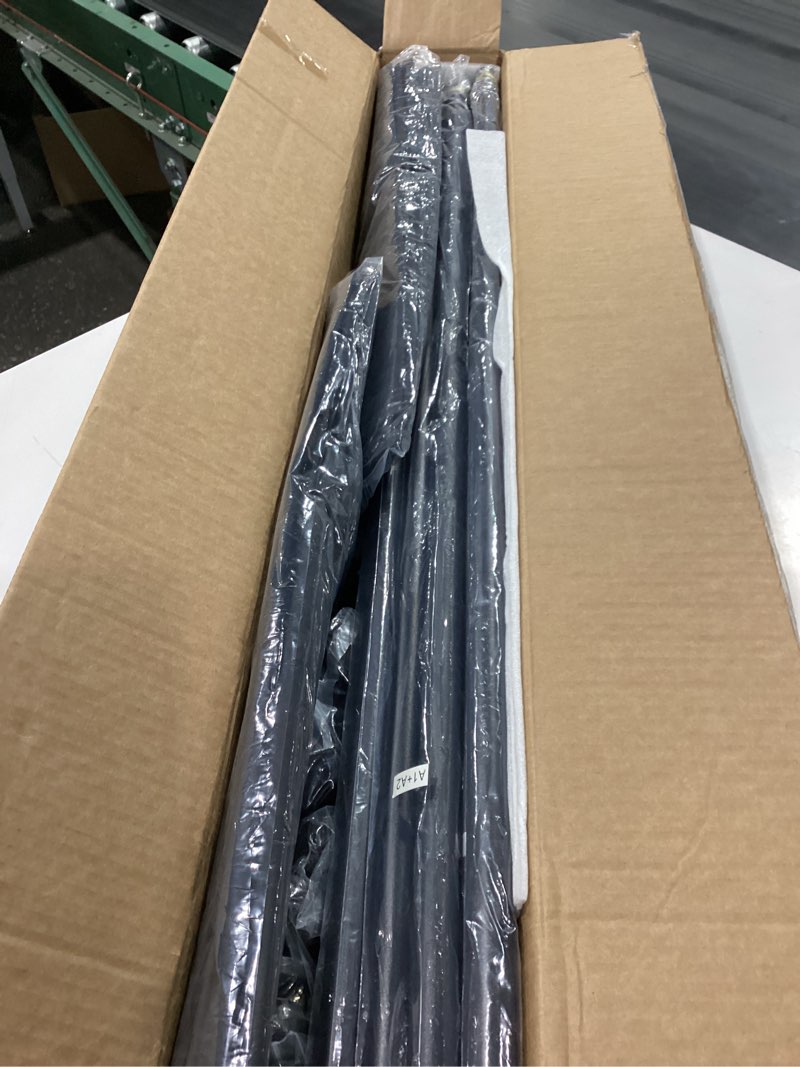 Condition photo showing New/Like New for sunally room divider 6ft folding privacy screens with lockable wheels, 4 panel room partition for room separator, 88" w freestanding portable fabric wall dividers for home dorm studio office, black black 4 panel-88''