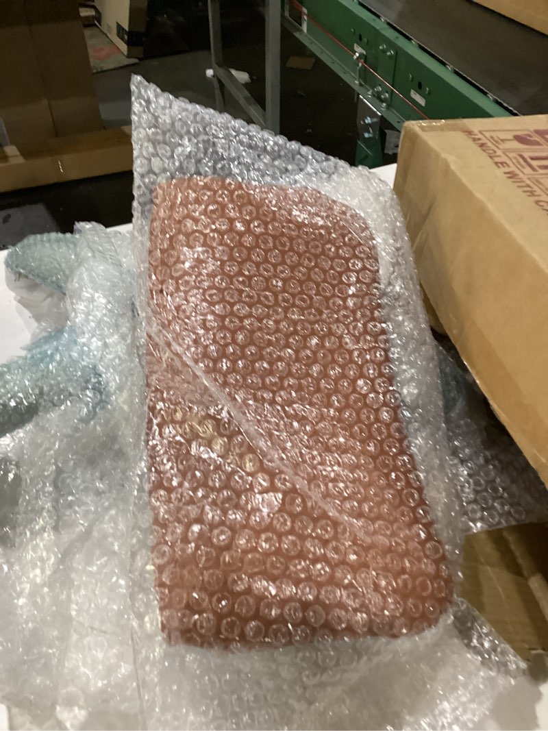 Condition photo showing New/Like New for Backrest – Adjustable Foot Rest Rolling Stool with Wheels, PU Leather Swivel Stool for Office Spa Studio Lab Counter Salon Home Work Bar Kitchen Shop(Ember Brown)